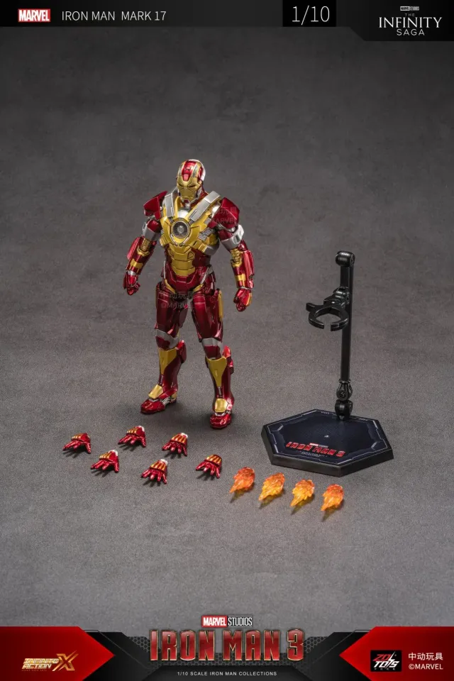 ZD Toys Iron Man Series Blacklash Figures 1/10 MK33 MK39 MK17