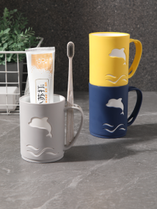 Maryya | Couples Creative Toothbrush Cup Set For Home Use 1 Pair