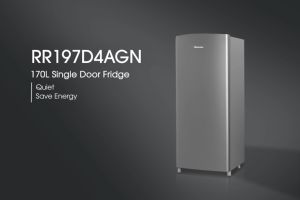 [SAVE4.0 NUR] Hisense 1 Door Fridge Refrigerator 5 Star - Silver (170L) 单门冰箱 RR197D4AGN WAH LEE STORE