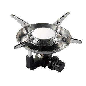 Pandatour Camping 0.5UNT IGT Gas Stove Folding Easy Equiped Table Stove One Click Ignition Stainless Steel Windproof Stove