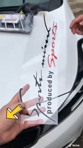 Chữ Dán Xe Tem Dán Sports Mind Trang Trí Ô Tô Nắp Capô Thân Xe Ô Tô