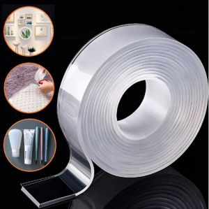 🔥Orfila 1m/2m Nano Tape Double-Sided Tape High Strong Sticky Durable Duct Cloth Tape Multifunction Traceless Strips Reusable Sealant Strip