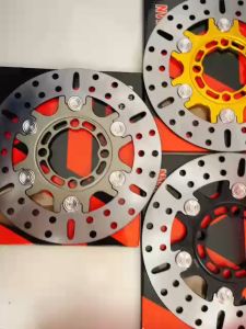 Đĩa thắng Trước Bremo H2C làm bằng nhômCNC nguyện khốiKhoen inox 304 size 220mm MS03.Size 220mm gắnXe :WaveSiriusEx.