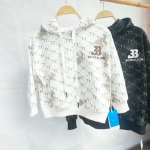 Áo Hoodie bé trai và bé gái size đại Áo nỉ cho bé 4-10 tuổi in chữ TT tràn áo chất liệu cao cấp kiểu dáng thời trang