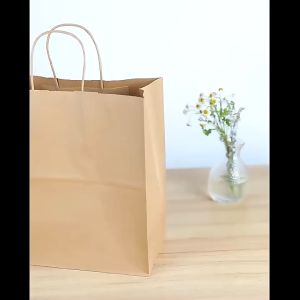 Túi Giấy Đựng Quà Tặng Mini/ Size To - Túi Giấy Kraft Đựng Quần Áo/Thực Phẩm - Túi Giấy Xi Măng 10 CÁI- PAKICO
