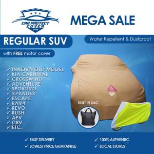 Car Cover for REGULAR SUV- INNOVA/KIA CARNIVAL/ADVENTURE/RAV 4/REVO/CRV/SPORTIVO/XPANDER/CROSSWIND ETC.