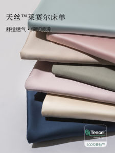 Luxurious Silk Pillowcases Pair Sliver Smooth Summer Single Person Cool Feeling Inner Pillowcase 48cmx74cm Lyocell Fiber