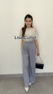 Lenata Lisa Cullote / Celana Panjang Wanita / Highwaist Kulot Korean Style / Celana Kerja Casual Formal