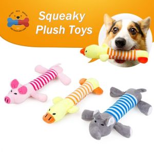 Squeaky Plush Dog Toy Pet Chew Toys for Puppy Teething Durable Interactive Dog Toys