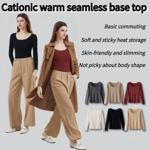 Longsleeved Tshirt coldproof high elastic bottoming shirt