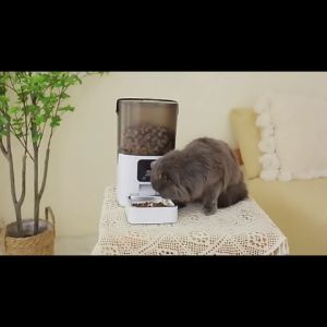 [SG Ready Stocks] 6L Smart Automatic Pet Feeder with APP & 1080P Camera - WiFi Remote Feeding Night Vision Motion Detection Detachable for Easy Clean 1-30 Meals/Day 25Cup Large Capacity for Dogs/Cats