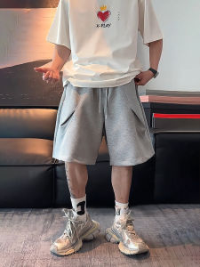 Quần Short Thể Thao Bóng Rổ Mùa Hè American Heavyweight Pleated round Arc Cut Loose Straight Tube Breathable Thin Quần Ngắn