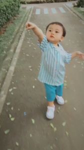 Gummy baby Summer Stripe Set | setelan salur anak laki laki 1-4 tahun