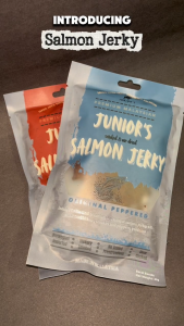Smoked Salmon Jerky Snack ready to eat Healthy Fitness Food/Protein - Salmon salai Daging salai