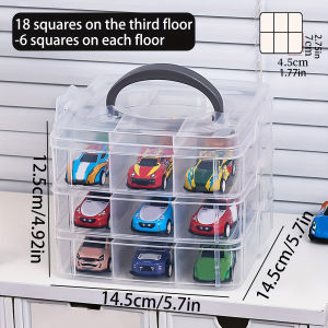 1pc Transparent and minimalist toy storage box dustproof and moisture-proof jewelry earrings and portable storage box