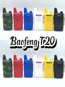 BAOFENG BF-T20 Walkie Talkies Buy 1 Take 1 Long Range Two Way Radios with 1500mAh Battery Portable Handset Radio Handheld VOX Handsfree Interphone