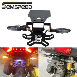 SEMSPEED Motorcycle Adjustable Foldable Rear License Plate Registration Bracket Holder For Honda ADV160 ADV 160 2022-2026