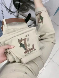 Quần Ống Rộng Cạp Cao Phong Cách Hàn Quốc Mùa Thu Mới Quần Thể Thao 9 Điểm Co Giãn Đa Năng Thời Trang Quần Dài Thường Ngày