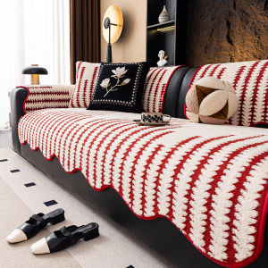 WUYINLIANGPIN | Dedicated Luxury Red Velvet Thickening Sofa Cushion