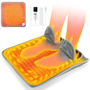Tấm Sưởi Chân Bằng Điện Sạc USB 9 Cấp Độ Có Thể Điều Chỉnh Nhiệt Độ Máy Sưởi Chân Bằng Vải Nhung Mềm Thảm Sưởi Ấm Mùa Đông Để Cải Thiện Giấc Ngủ Và Lưu Thông Máu