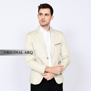Jas blazer pria slimfit casual terbaru modern kekinian korean style bahan tebal premium