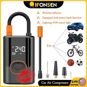 Air Compressor 100W Air Pump For Car Portable Tyre Inflator Electric Motorcycle Pump For Car Motorcycles Bicycles