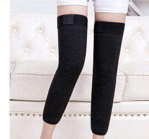 Plus Size Kneecap Leggings 150.00kg Extra Large Thick Legs Fleece-lined Heattech Leggings Straps Anti-Slide Old Cold Legs