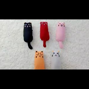 Cutie Cat Kitten Lovely Handy Soft Pillow Cat Catnip Toys Rumput Kucing Eco-friendly Cat Snack Mainan
