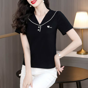 DAIXIANGFEIZI | Áo Thun Tay Ngắn Form Rộng Cotton