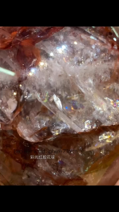 🔴✨ 彩光红胶花球|Red Hematoid Quartz Sphere ✨🔴 红天然水晶球 红色系列