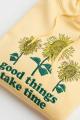 HOODIE H&M GOOD THINGS TAKE TIME (FREE PAPERBAG). 