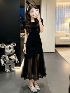 NIUVIES | Lace Black Audrey Style Slimming Mermaid Fishtail Pencil Dress