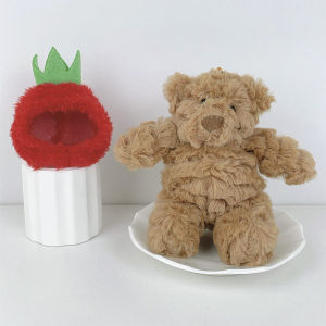 Móc Khóa Thú Bông Gấu Dễ Thương Kawaii Mặt Dây Chuyền Đôi Đồ Chơi Trang Trí Hình Trái Cây Quà Tặng - Búp Bê Vải Mềm Dành Tặng Bạn Gái