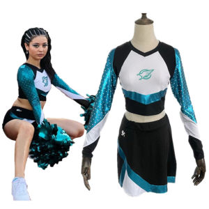 Euphoria Cheerleader Uniform Maddy Perez Outfit High School Girls Women Musical Sports Team Dress Suit Cheerleading Costume