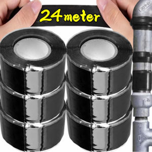 Dizoey Waterproof Silicone Repair Tape Self Fusing Hose Leaks Seal Tape Plumbing Electrical Water Pipe Tapes Water Pipe Self Adhesive