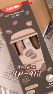 JOYKO Gel Pen Pulpen Pena GP-413 Coffee Oclock 0.5 mm