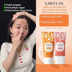 【COD】GMEELAN 4PCS Kits 1 Menit Exfoliating Gel 50g*2+ Krim Pemutih Niacinamide Lazy Cream 30g*2/gmeelan Exfoliating Gel /gmeelan Lazy Cream