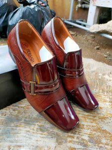 SEPATU PANTOFEL FORMAL KULIT PRIA PERSADA 6015 HITAM ( PRODUKSI SENDIRI )