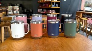 TYESO Tumbler Gelas MUG Anti Slip / Tyeso Gelas MUG 530ML / Gelas Mug Stainless / Gelas Mug Tahan Panas Dingin