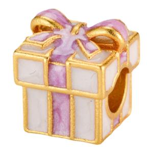 New 2025 Sand Gold Large Hole Bead Bracelet with Beads Enamel Color Technique JingTai Blue Enamel Accessories