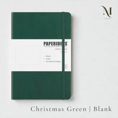 Paperideas A5 Blank Notebook Hardcover PU Leather 100gsm 188 Pages Sketch Journal