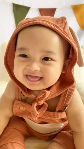 Mioubaby Overall Free Bonnet: Jumper & Jumpsuit Bayi Musim Dingin