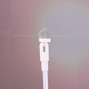 1pc Bathroom Floor Brush For Hotel Hard Bristle Scrub Brush Long Handle Bathroom Tub And Tile Cleaning Brush Without Dead End