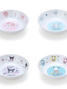 Melamine Dinnerware Resin Japanese Sanrio Sanrio Kuromi Cinnamoroll Babycinnamoroll Pacha Dog Melody Kids round Bowl