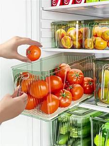 Refrigerator storage box food grade kitchen storage and organizing artifact food and vegetable frozen storage box special fresh-keeping box