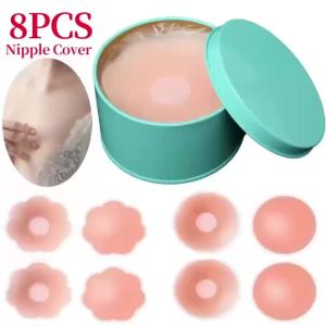 Silicone Nipple Cover Reusable Women Bra Sticker Breast Petal Strapless Lift up Bra Invisible Boob Pads Chest Pasties Intimates