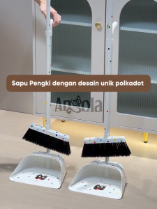 Angola Set Sapu Pengki D08 Dustpan Broom Set Alat Pembersih Lantai