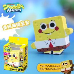 Genuine SpongeBob SquarePants Rebound Stress Relief Toy Patrick Star Doll Nian Pinch Music Handmade Ornament Childrens Gift