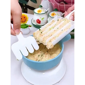 Khuôn Làm Thịt Viên 3 Ngăn Chống Dính Kèm Muỗng Chia Tiện Lợi