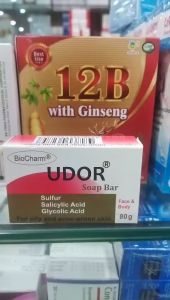 Xà phòng y khoa UDOR soap Bar - Giảm mụn lưng  vim da  kháng khuẩn  kháng nấm  tẩy da chết .